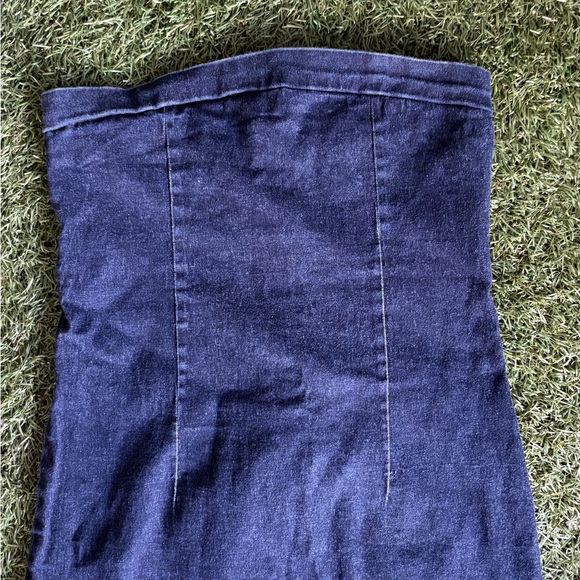 Y2K Strapless mini Denim dress - Picture 8 of 8